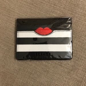 Sephora VIB Limited Edition Red Lips Card Case NWT